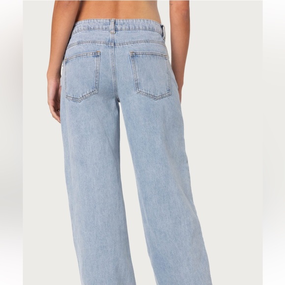 Edikted Raelynn Washed Low Rise Jeans - Picture 3 of 5